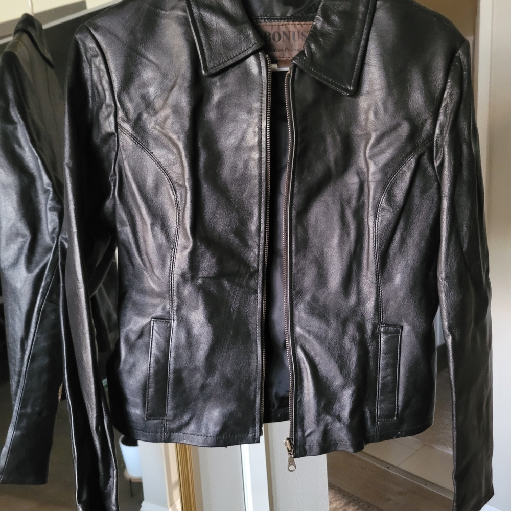 Women's Black Leather Jacket
